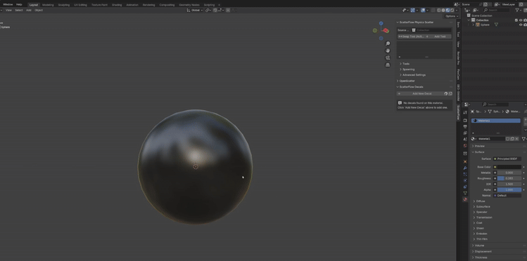 Placing a decal on a mesh — placeholder