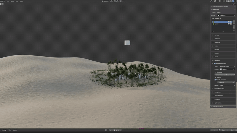 Proximity tools animation