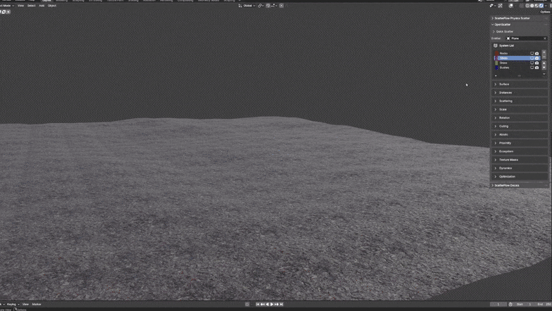 Quick and easy scattering animation