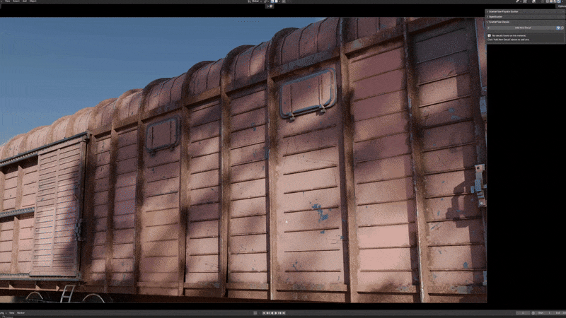 Single-click physics activation animation