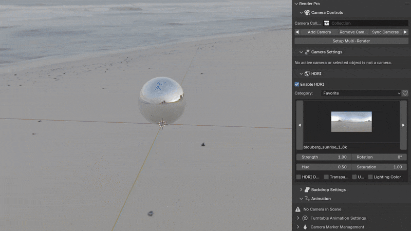 HDRI Dome Feature